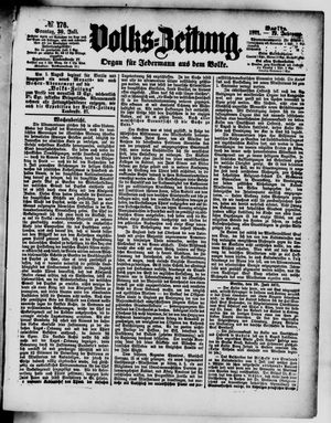 Volks-Zeitung vom 30.07.1871