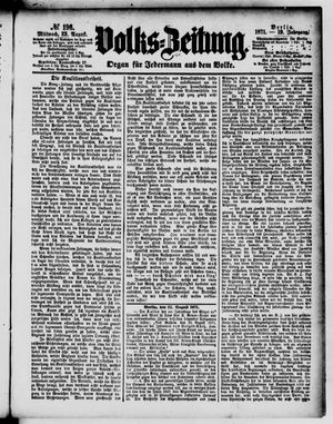 Volks-Zeitung vom 23.08.1871