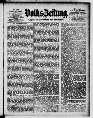 Volks-Zeitung vom 25.08.1871