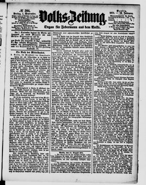 Volks-Zeitung vom 01.09.1871