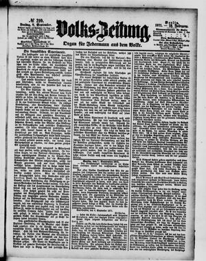 Volks-Zeitung vom 08.09.1871