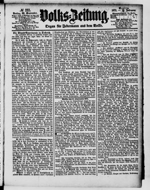 Volks-Zeitung vom 22.09.1871
