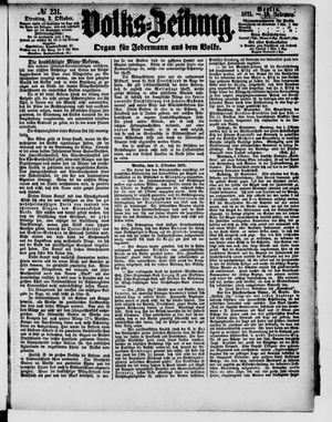 Volks-Zeitung vom 03.10.1871