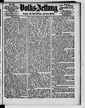 Volks-Zeitung vom 15.10.1871