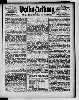 Volks-Zeitung vom 19.10.1871