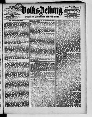 Volks-Zeitung vom 27.10.1871