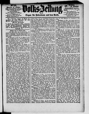 Volks-Zeitung vom 31.10.1871