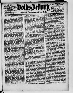 Volks-Zeitung vom 07.11.1871