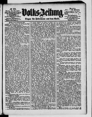 Volks-Zeitung vom 24.11.1871