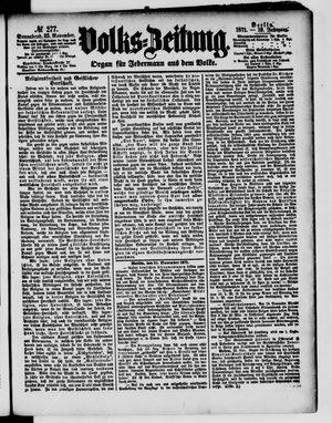 Volks-Zeitung on Nov 25, 1871