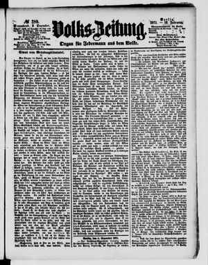 Volks-Zeitung vom 09.12.1871