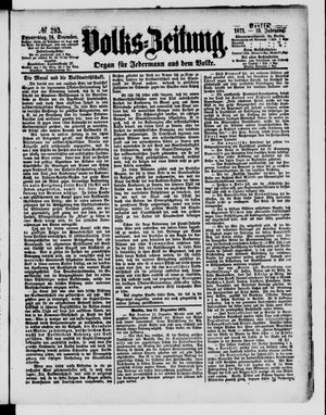 Volks-Zeitung vom 14.12.1871