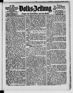 Volks-Zeitung vom 16.12.1871