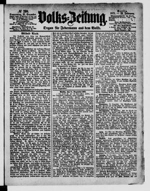 Volks-Zeitung vom 21.12.1871