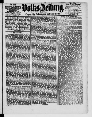 Volks-Zeitung vom 23.12.1871