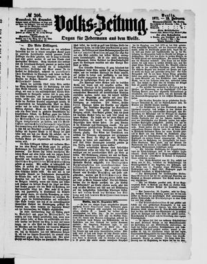 Volks-Zeitung vom 30.12.1871