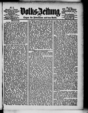 Volks-Zeitung vom 07.01.1872