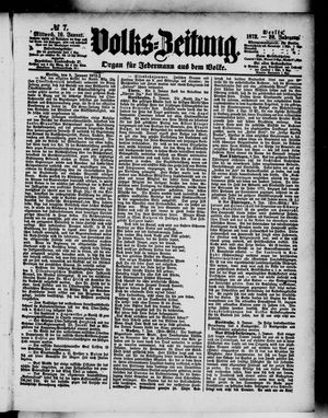 Volks-Zeitung on Jan 10, 1872