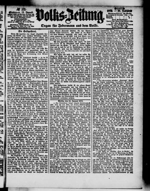 Volks-Zeitung vom 13.01.1872