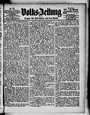 Volks-Zeitung vom 08.02.1872