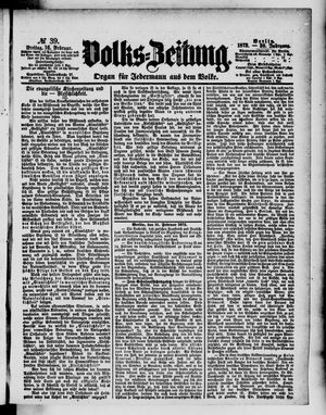 Volks-Zeitung vom 16.02.1872
