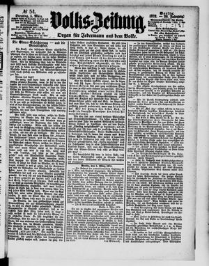 Volks-Zeitung vom 05.03.1872