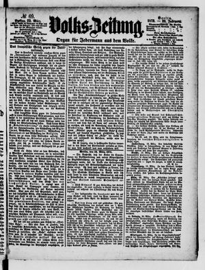 Volks-Zeitung vom 22.03.1872
