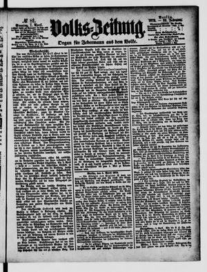 Volks-Zeitung vom 07.04.1872