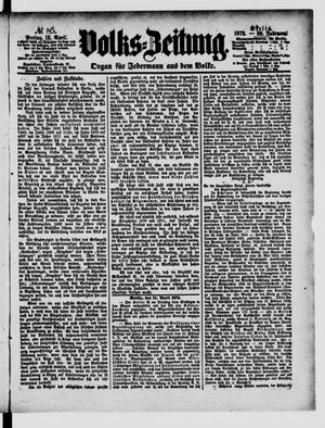 Volks-Zeitung vom 12.04.1872