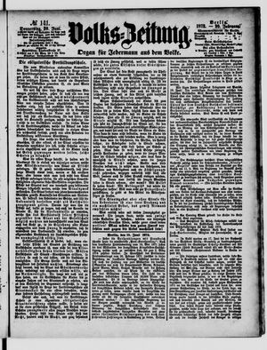 Volks-Zeitung vom 20.06.1872
