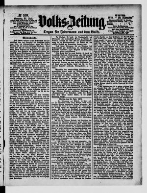 Volks-Zeitung vom 21.07.1872