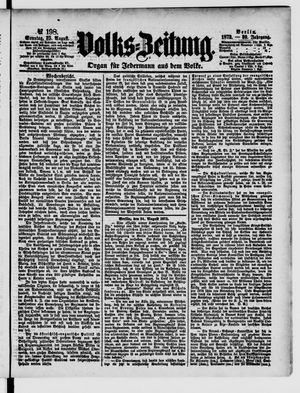 Volks-Zeitung on Aug 25, 1872