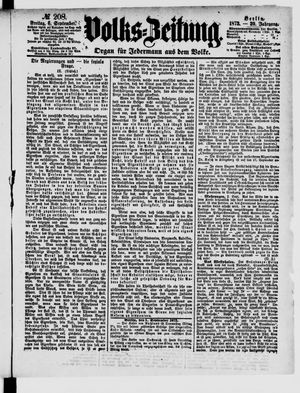 Volks-Zeitung vom 06.09.1872