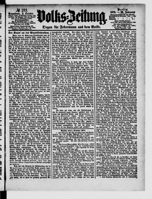 Volks-Zeitung vom 05.10.1872