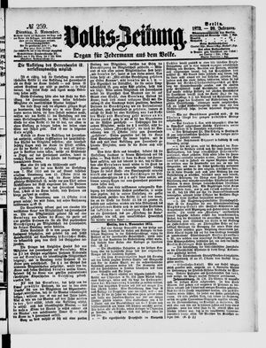 Volks-Zeitung on Nov 5, 1872