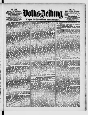 Volks-Zeitung vom 15.11.1872