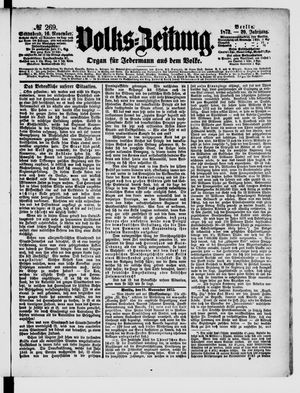 Volks-Zeitung on Nov 16, 1872