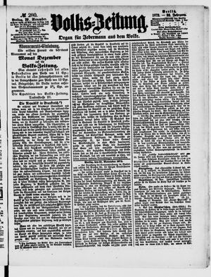 Volks-Zeitung vom 29.11.1872
