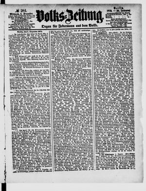 Volks-Zeitung vom 04.12.1872
