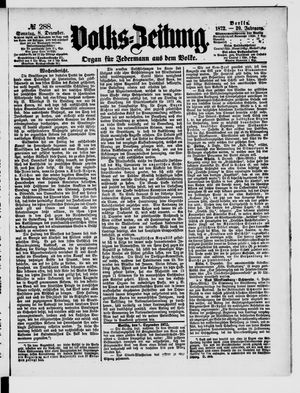 Volks-Zeitung vom 08.12.1872