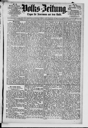 Volks-Zeitung vom 12.01.1873