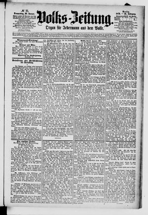 Volks-Zeitung vom 30.01.1873