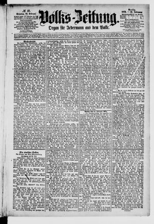 Volks-Zeitung vom 16.02.1873