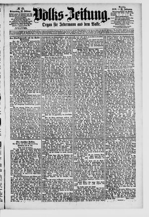 Volks-Zeitung vom 27.02.1873