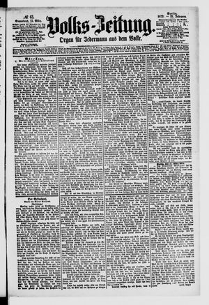 Volks-Zeitung on Mar 15, 1873