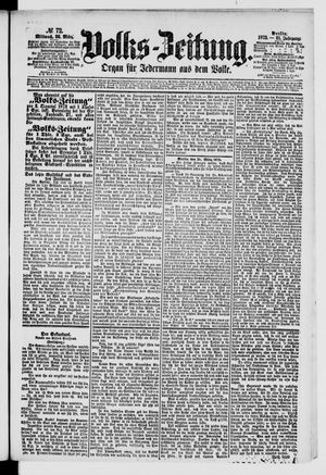 Volks-Zeitung vom 26.03.1873