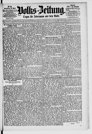 Volks-Zeitung vom 19.04.1873