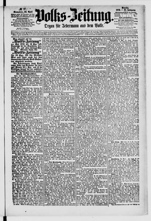 Volks-Zeitung vom 26.04.1873