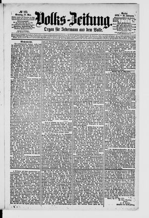Volks-Zeitung vom 18.05.1873