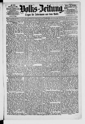 Volks-Zeitung on May 21, 1873